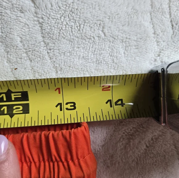 Vibrant M.I.U. Orange Wide Leg Cargo Pants Womens Size M - Picture 5 of 5